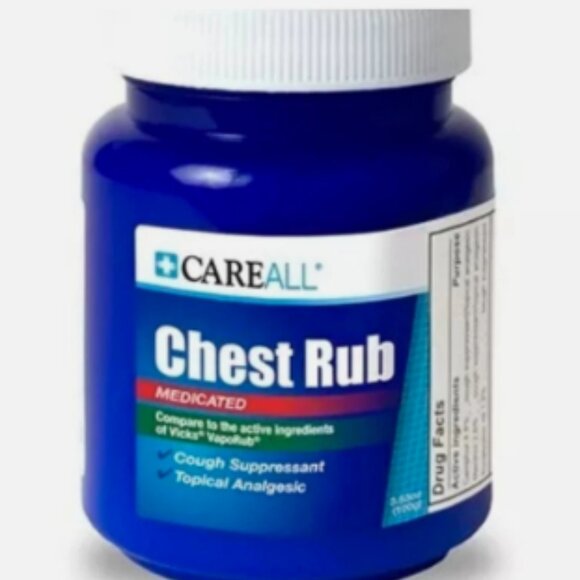 SET OF 3 CareAll Medicated Chest Rub 3.53 oz Cough Suppressant Topical - Picture 2 of 3